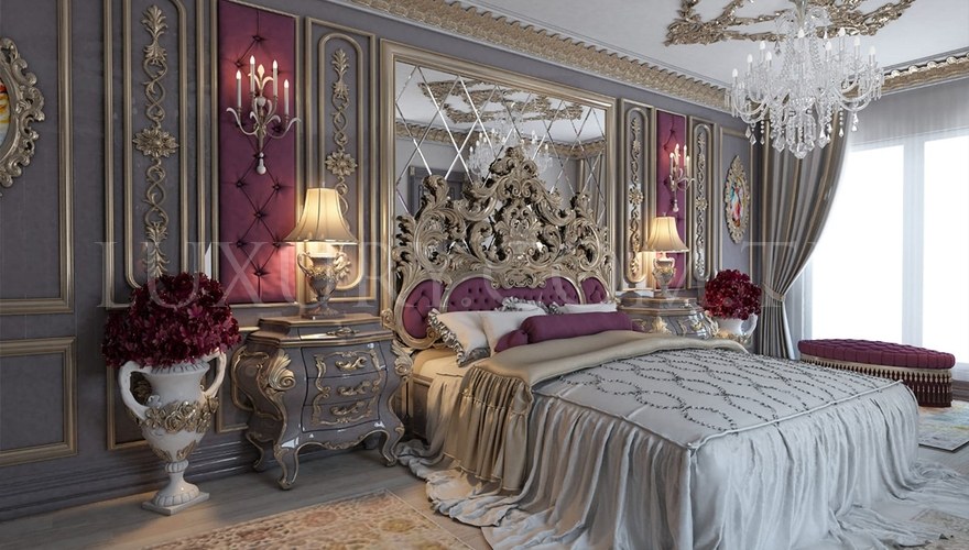 Abudabi Classic Purple Bedroom - 2