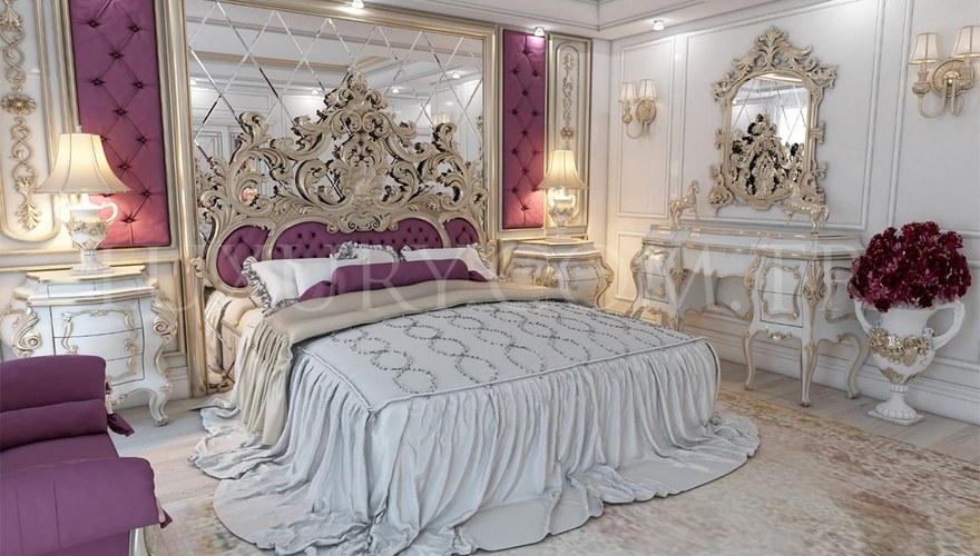 Abudabi Classic Purple Bedroom - 1