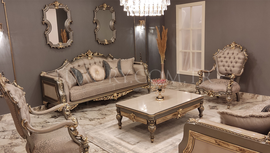 Başbuğ Cream Sofa Set - 5