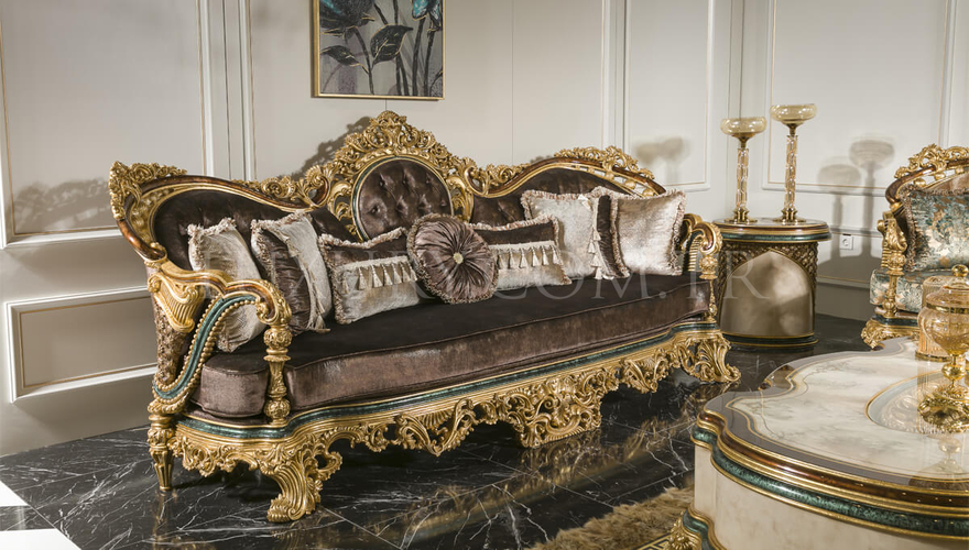 Lüks Akasya Classic Sofa Set - 2