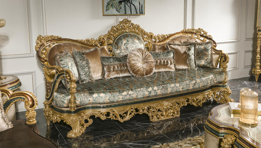 Lüks Akasya Classic Sofa Set - 3