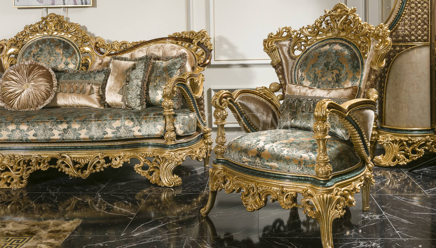 Lüks Akasya Classic Sofa Set - 8