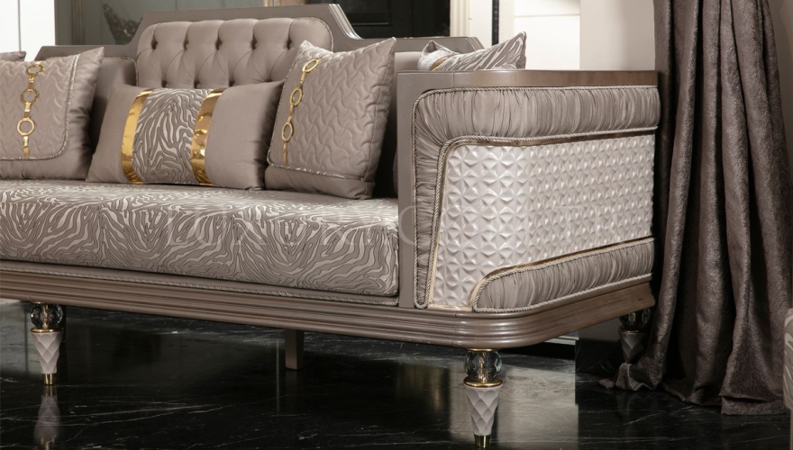 Simge Classic Sofa Set - 9