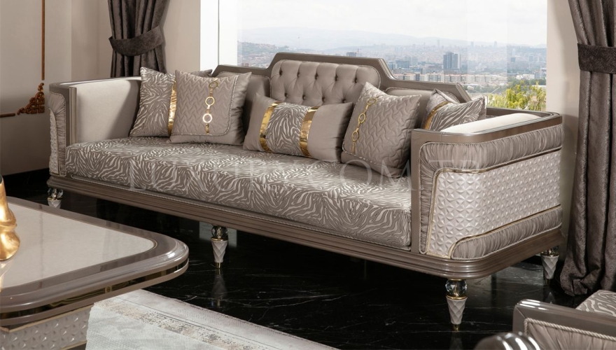 Simge Classic Sofa Set - 7