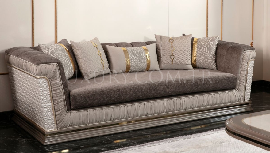 Simge Classic Sofa Set - 4