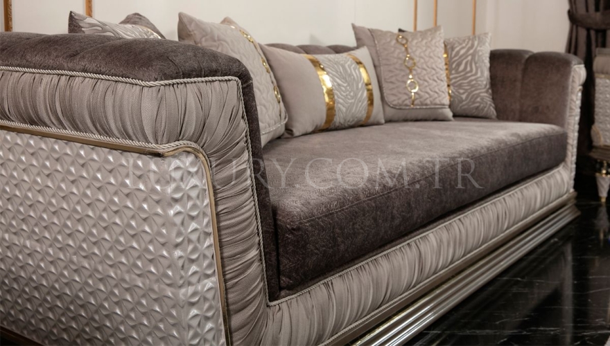 Simge Classic Sofa Set - 6