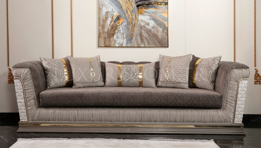 Simge Classic Sofa Set - 2