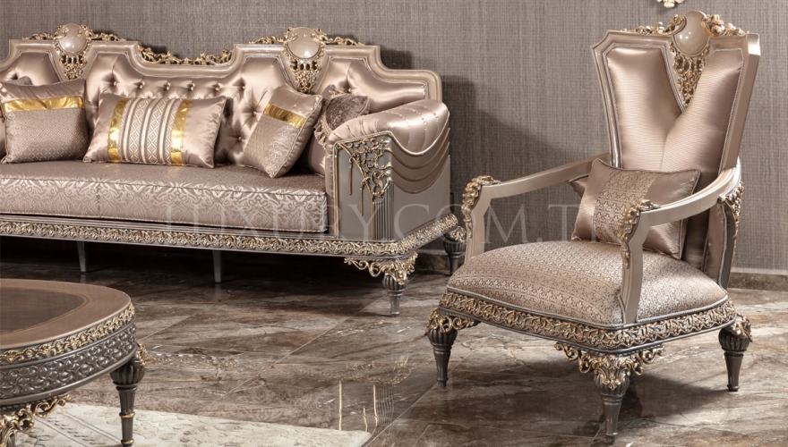 Valena Classic Sofa Set - 8